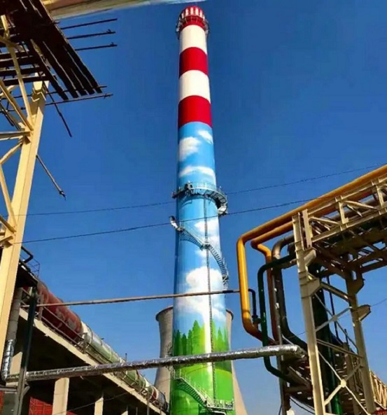 石家莊煙囪美化-煙囪為什么要彩繪美化?